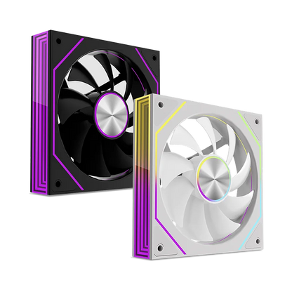METALFISH PRISM 8 PRO 120mm ARGB Case Fan – Quiet 1200RPM Cooling | 5V 3-Pin Sync