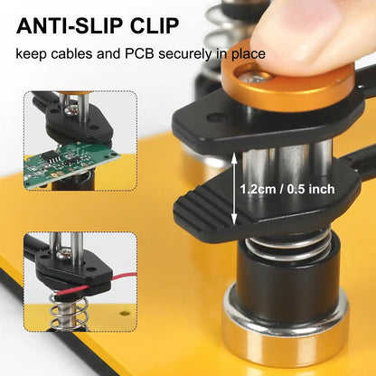 Magnetic Helping Hand Soldering Tool | Flexible Third Hand w/ Clips