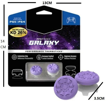 Freek Galaxy High-Rise Analog Thumb Grips for PS5 & PS4 Controllers | FPS Precision Joystick Performance Caps
