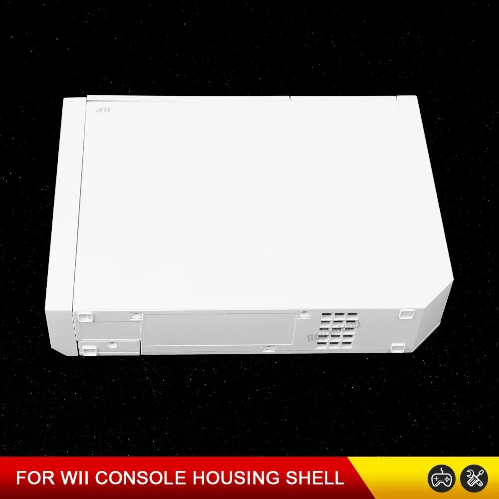 Transparent Replacement Housing Shell for Nintendo Wii – Full Case w/ Buttons