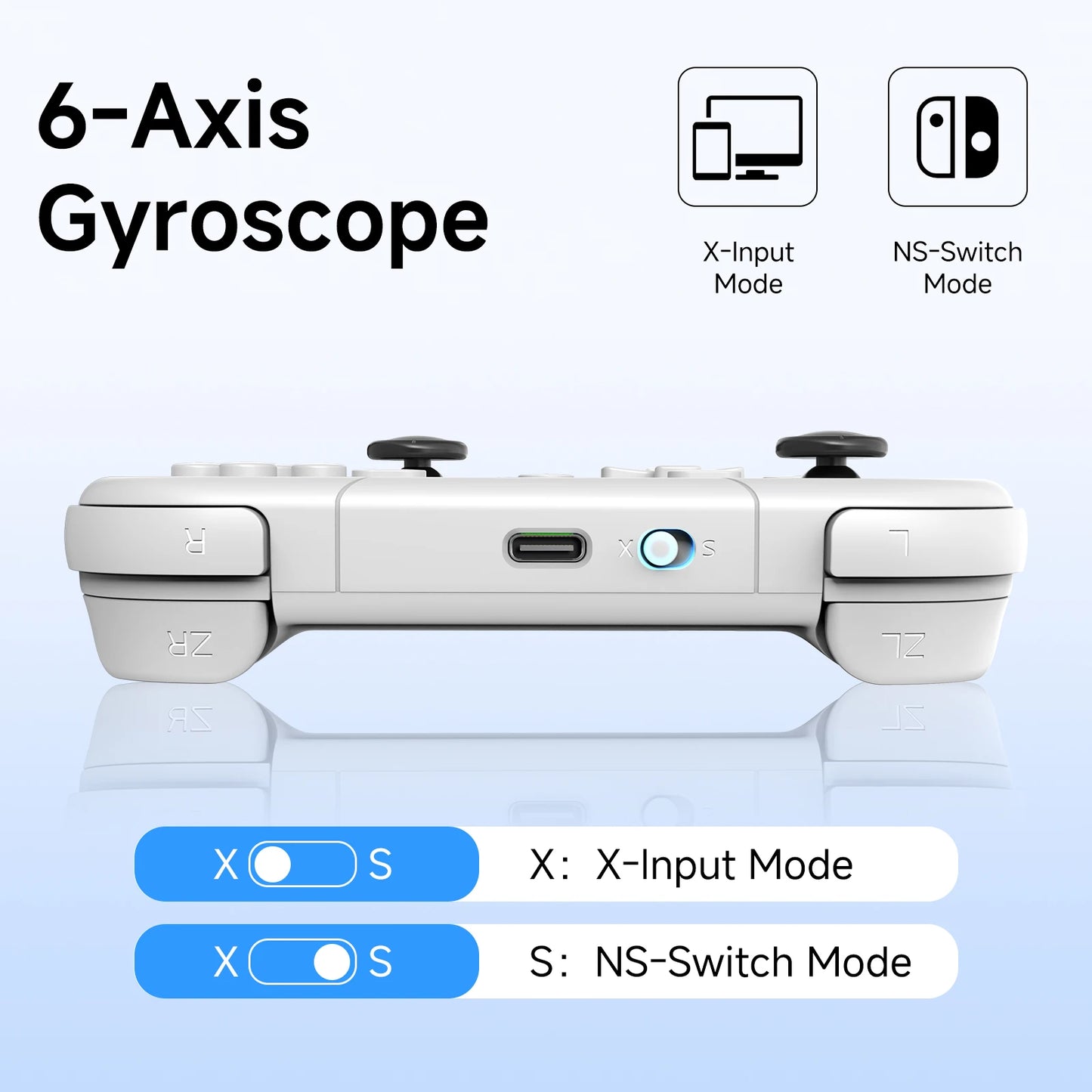 AceGamer Pocket Controller | 1000Hz Hall Joystick Bluetooth Gamepad