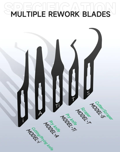 MECHANIC Assassin 5 Degumming Blade Set | IC CPU Phone Repair Tools