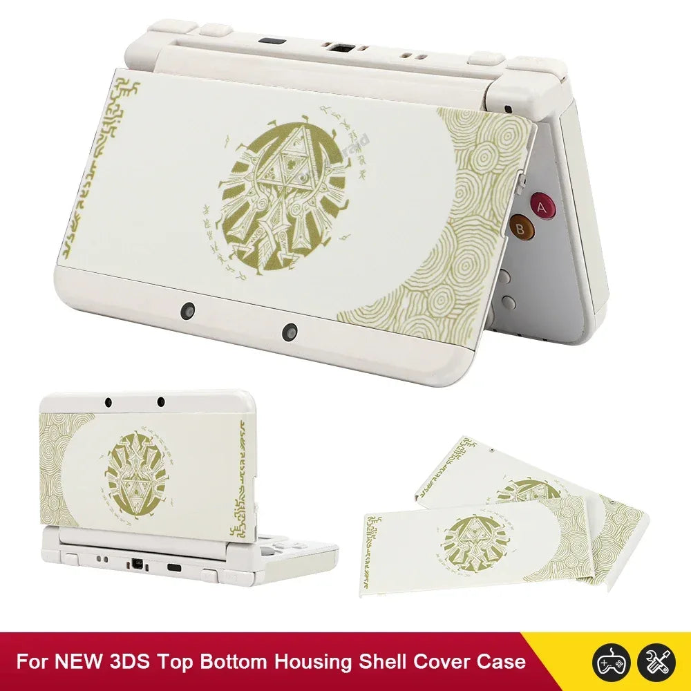 Black | White DIY AE Faceplate Set for New Nintendo 3DS - TechTastic Treasures