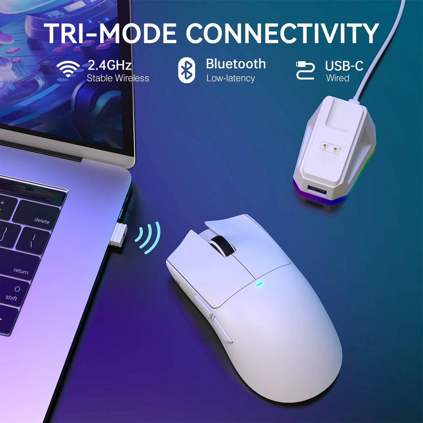 ATTACK SHARK X11 Wireless Gaming Mouse – 22K DPI PAW3311 Sensor RGB Lightweight Rechargeable Mouse