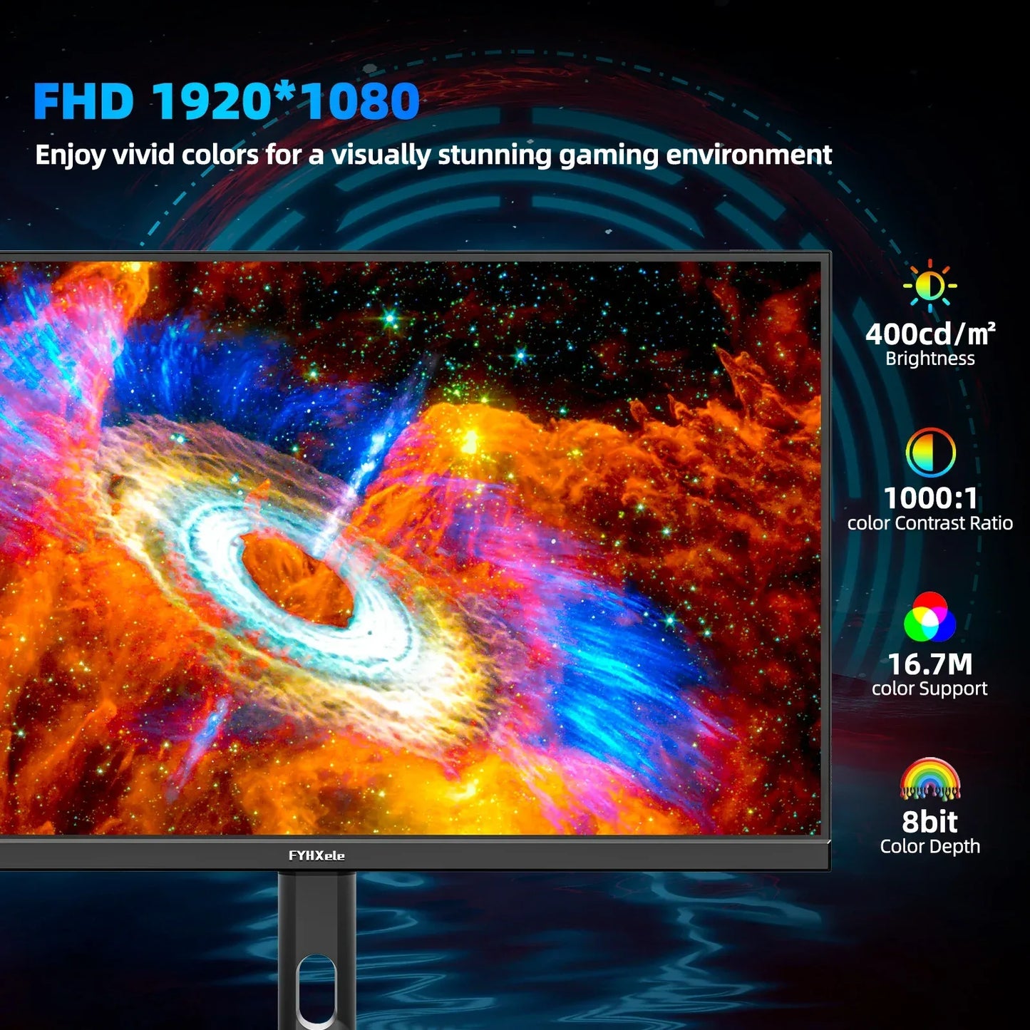 FYHXele 27-Inch 380Hz Gaming Monitor – 1080P IPS, 0.5ms GTG, FreeSync &amp; HDR Support - TechTastic Treasures