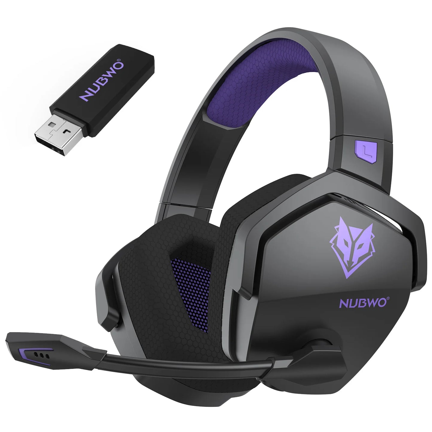NUBWO G06 Wireless Gaming Headset | 2.4G 7.1 Surround ENC Mic