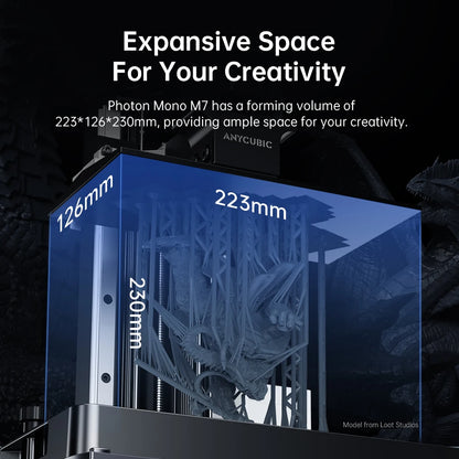 ANYCUBIC Photon Mono M7 AE 14K Resin 3D Printer – 10" LCD, High-Speed MSLA Printing, Large Build Volume