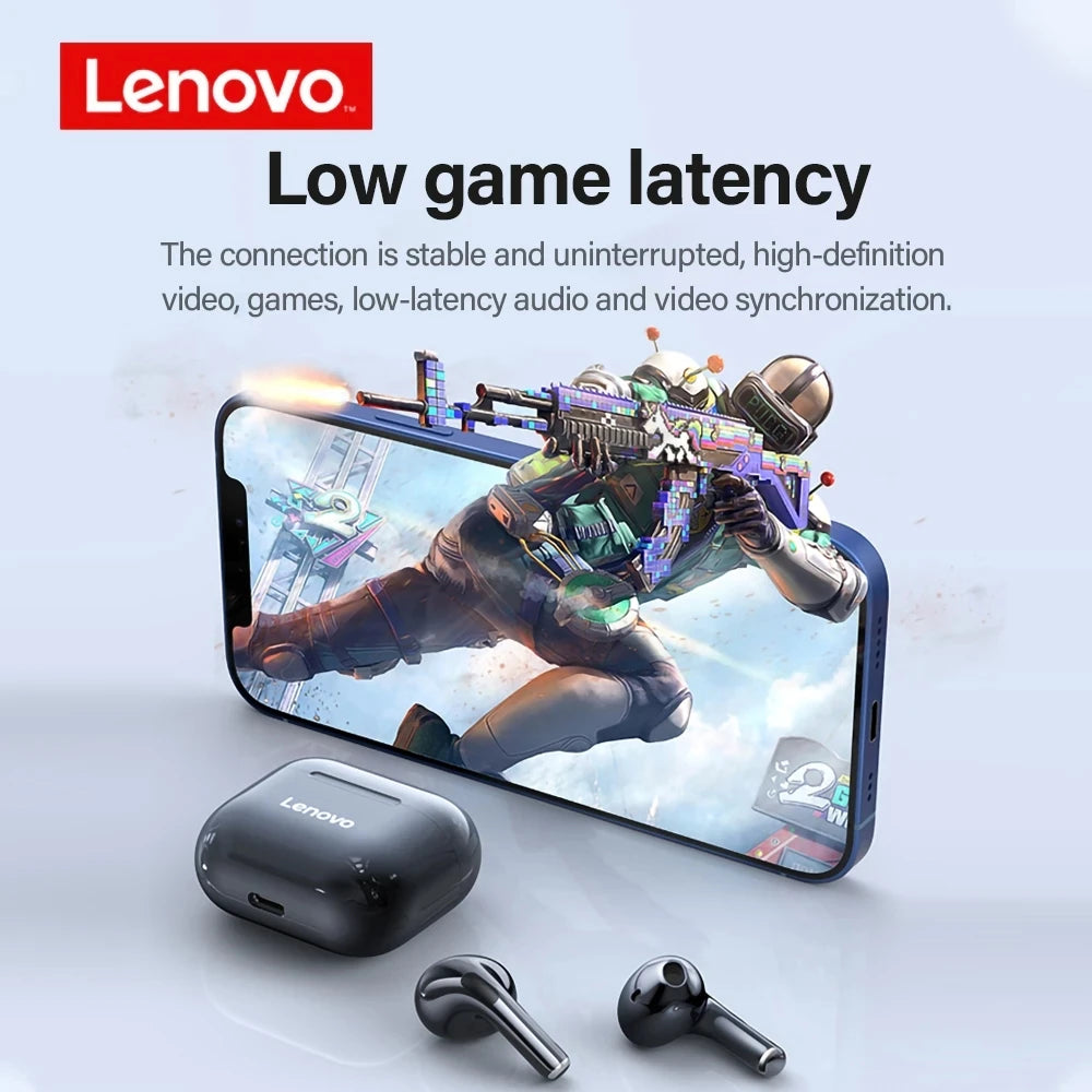 Lenovo LP40 TWS Wireless Earbuds | Bluetooth Touch Control Headphones