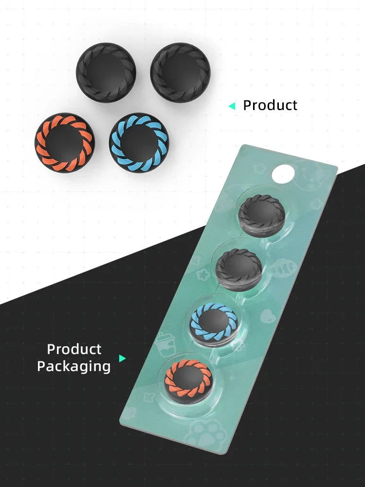 DATA FROG Thumb Grip Caps for Switch 2 | Anti-Slip Silicone Covers