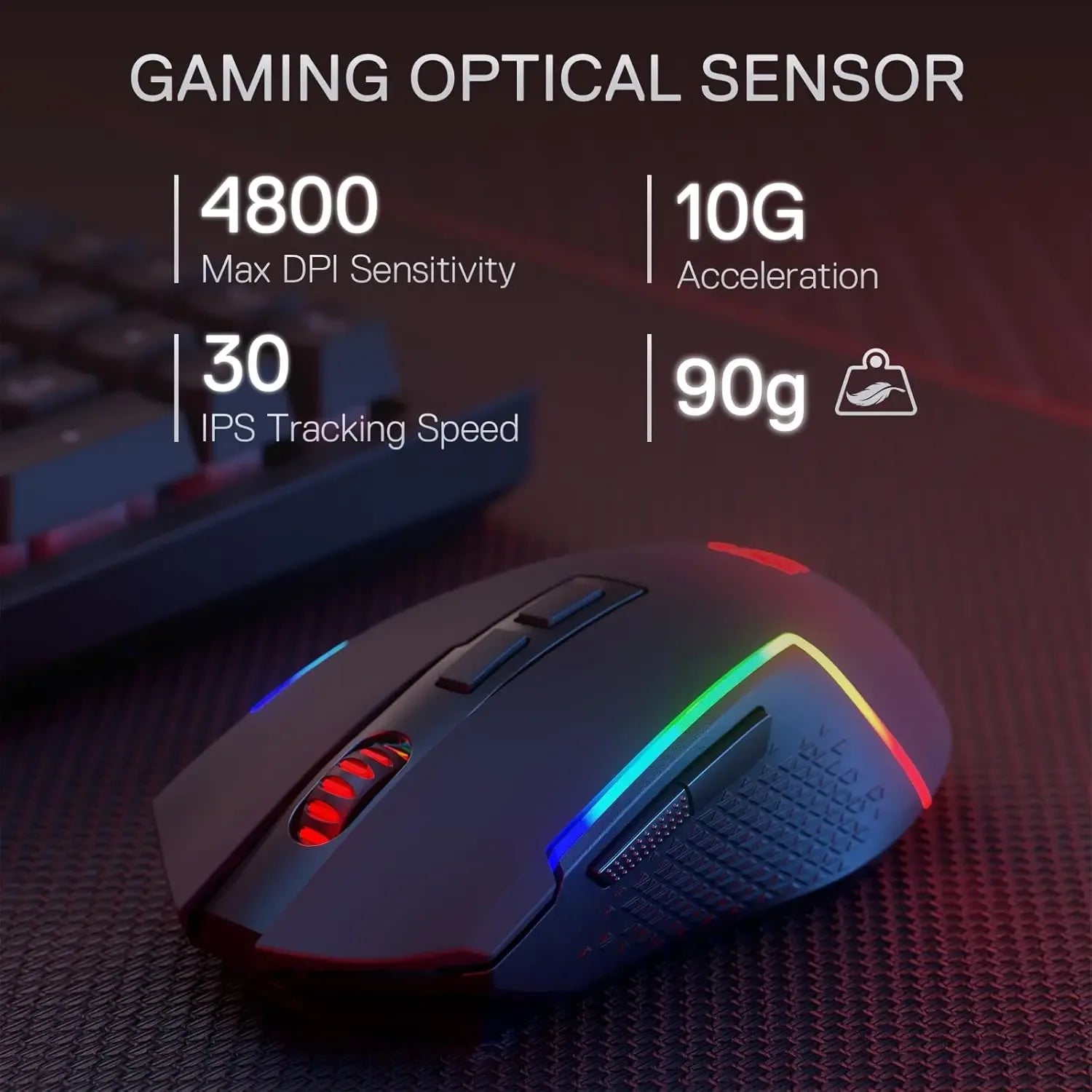 Redragon S142 Wireless Gaming Keyboard & Mouse Combo – K515 PRO RGB Membrane Keyboard - TechTastic Treasures