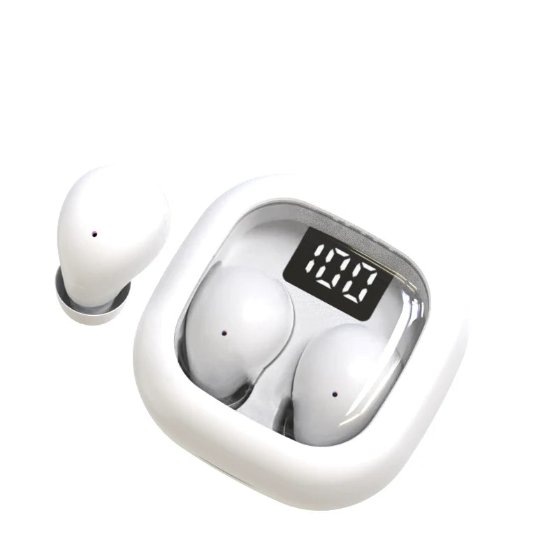 SK Mini Wireless Bluetooth Earbuds 2024 – Invisible Small Headphones with Deep Bass for Sport, Sleep, Work & Class