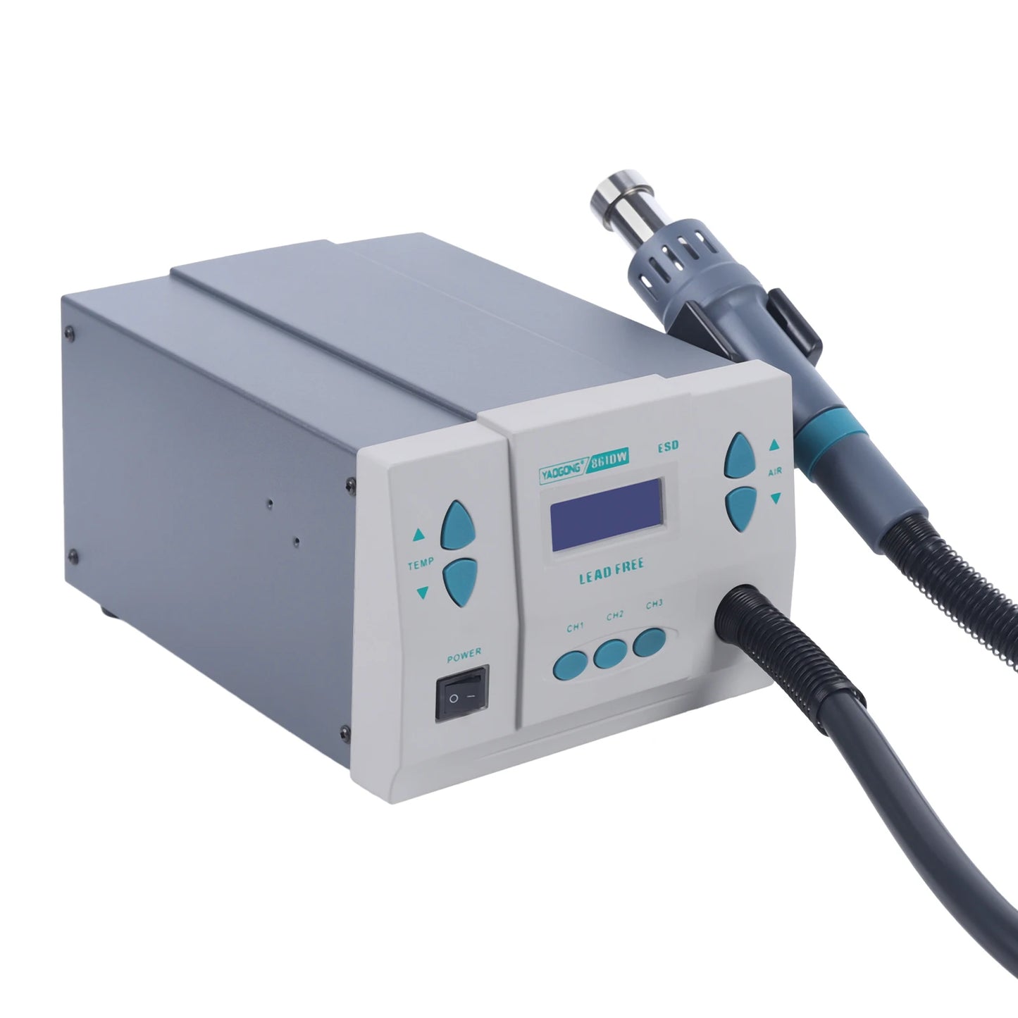 861DW 1000W Hot Air Rework Station – Digital Display Brushless Turbo Heat Gun for PCB & Soldering Repair