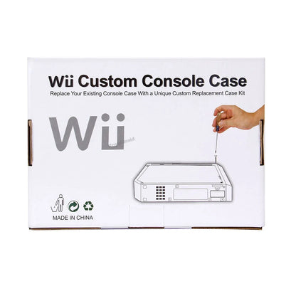 Transparent Replacement Housing Shell for Nintendo Wii – Full Case w/ Buttons