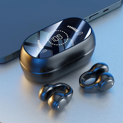 Mirror Display Wireless Ear Clip Bluetooth Earphones | Sports