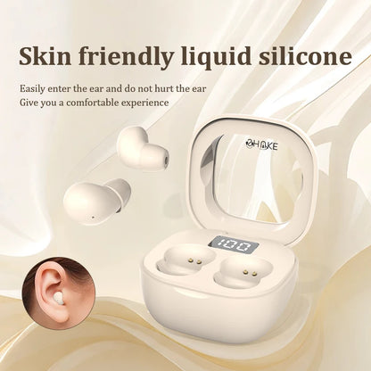 SK Mini Wireless Bluetooth Earbuds 2024 – Invisible Small Headphones with Deep Bass for Sport, Sleep, Work & Class