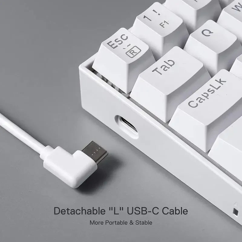 Redragon K630 Dragonborn 60% Hot-Swappable RGB Mechanical Gaming Keyboard - TechTastic Treasures