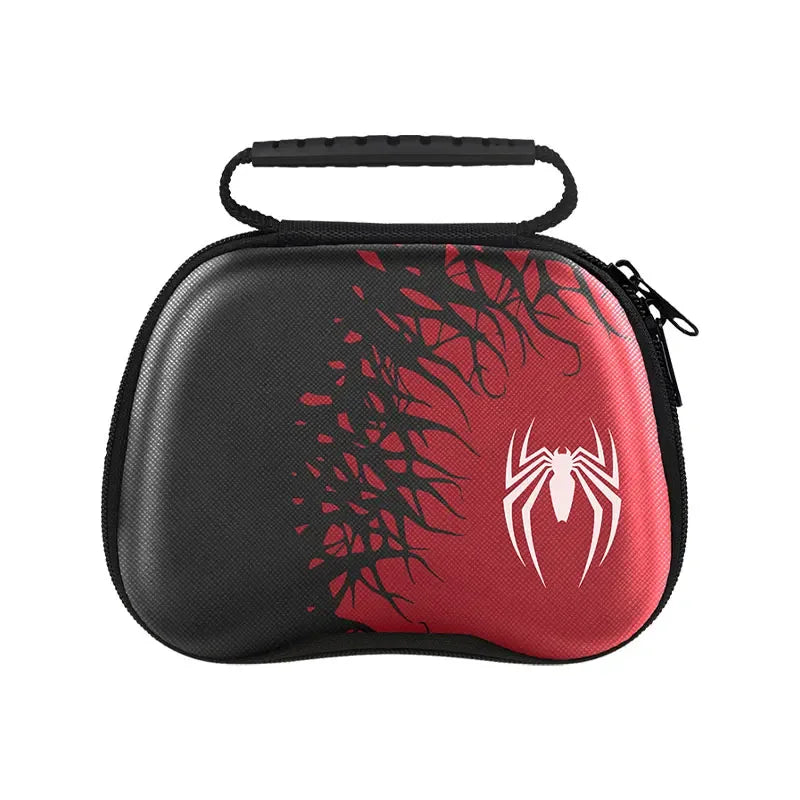 Spider-Theme Portable Storage Bag for PS5/PS4/Xbox/Switch Pro Controllers – Travel Protective Carry Case - TechTastic Treasures