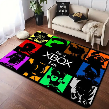 Xbox Gaming Area Rug | Large Non-Slip Washable Carpet for Gaming Room