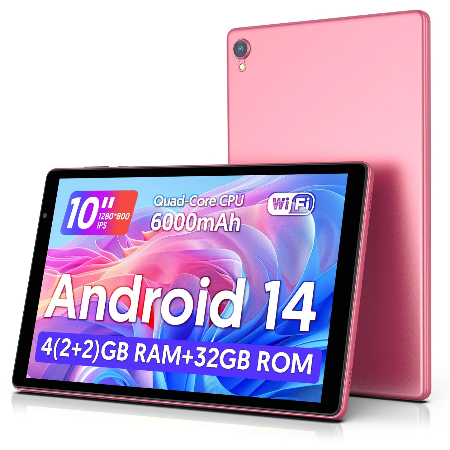 10” Android 14 Tablet | 4GB RAM, 128GB Storage, 5G WiFi