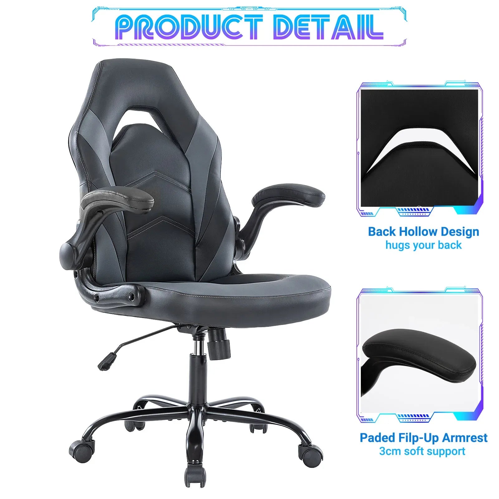 JHK Ergonomic Office & Gaming Chair – Comfort, Style, and Performance in One - TechTastic Treasures
