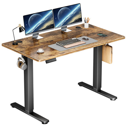 JHK Electric Standing Desk 40x24 – Height Adjustable Sit Stand Computer Desk Ergonomic Workstation