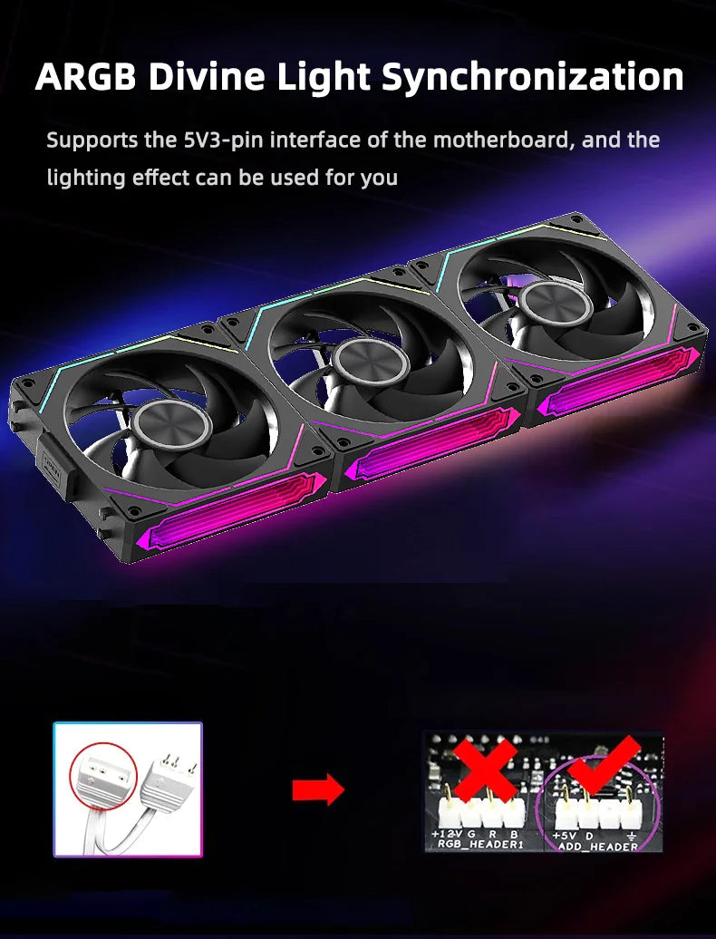 Coolcirc DL-2 Modular Wireless Splicing 120mm ARGB Fan – Infinite Mirror Lighting | Premium PC Case Cooling