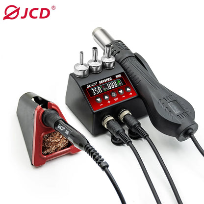 8898 2-in-1 Soldering Station Hot Air Gun & Iron – Digital Display Rework Tool for BGA SMD PCB Phone Repair