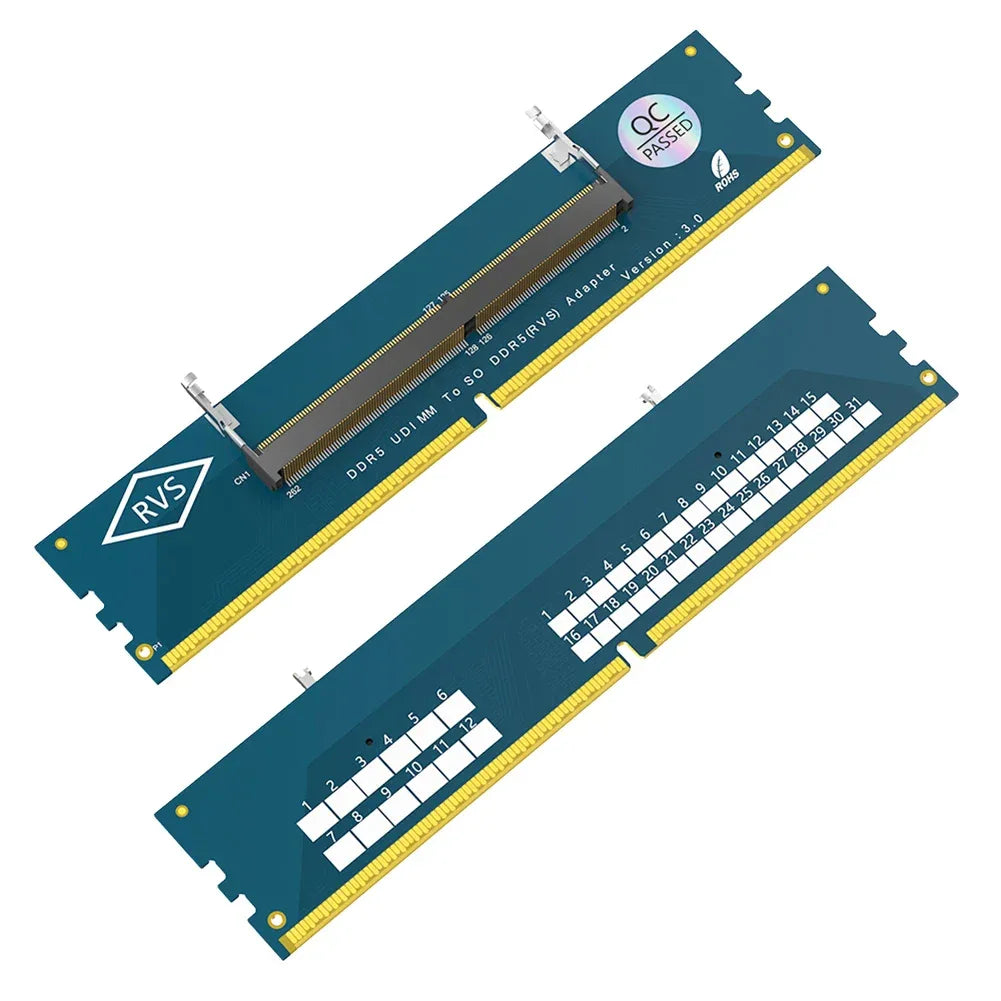 Laptop SO-DIMM DDR5 to Desktop DDR5 U-DIMM Adapter – Memory Converter Card - TechTastic Treasures