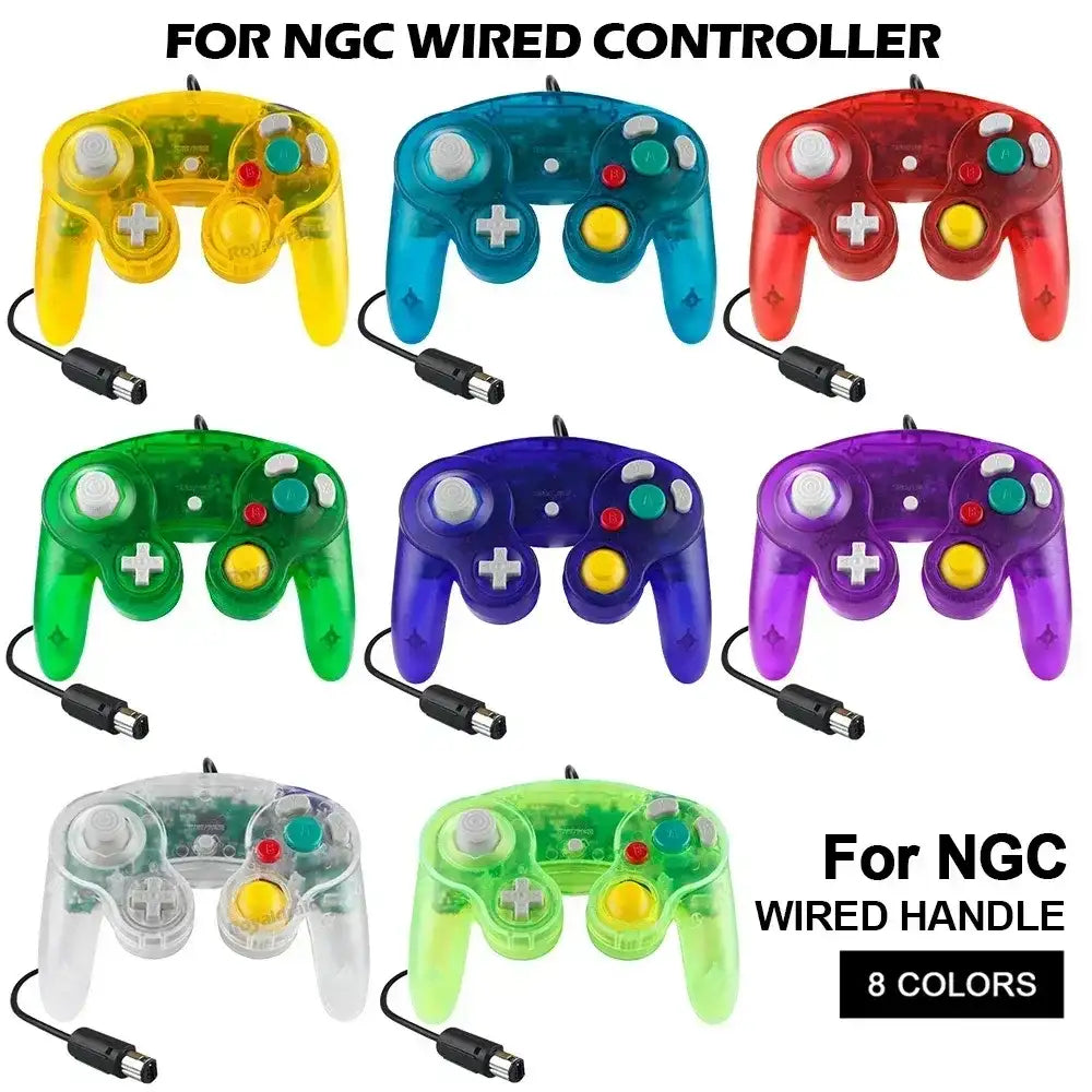 Multi-Color Wired Gamepad for NGC – Retro Classic Controller for GameCube Consoles - TechTastic Treasures