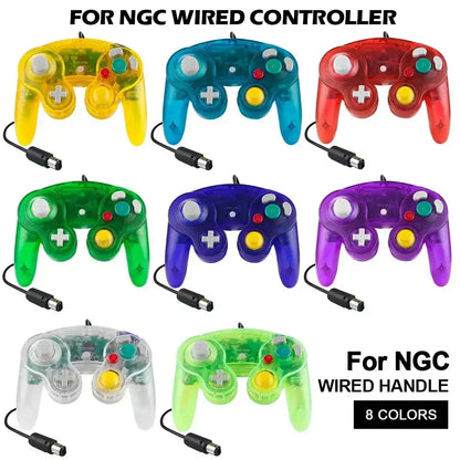 Multi-Color Wired Gamepad for NGC – Retro Classic Controller for GameCube Consoles - TechTastic Treasures
