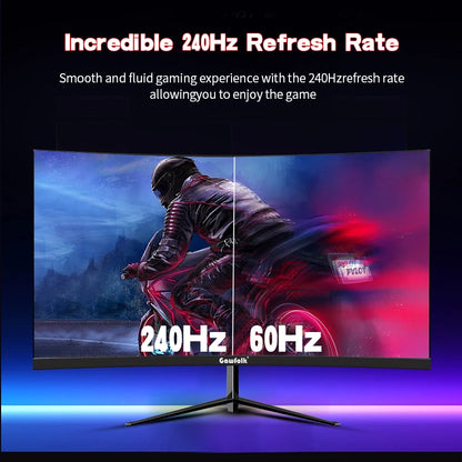 Gawfolk 32” Curved Gaming Monitor – 240Hz Full HD (1800R)