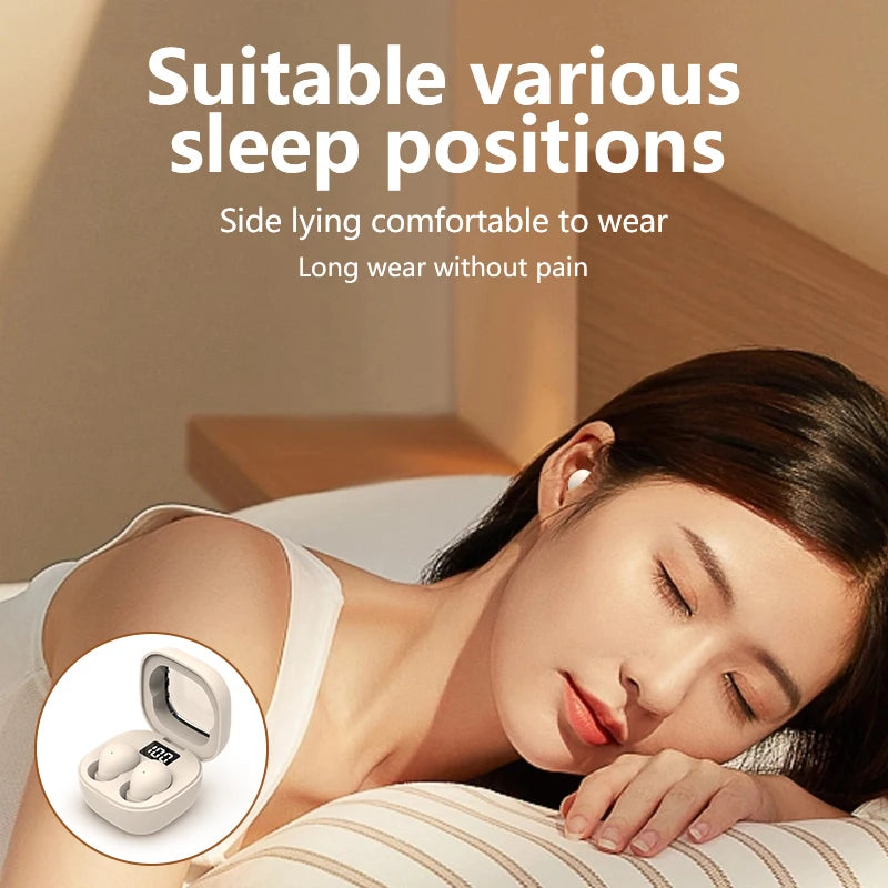 SK Mini Wireless Bluetooth Earbuds 2024 – Invisible Small Headphones with Deep Bass for Sport, Sleep, Work & Class