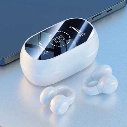 Mirror Display Wireless Ear Clip Bluetooth Earphones | Sports