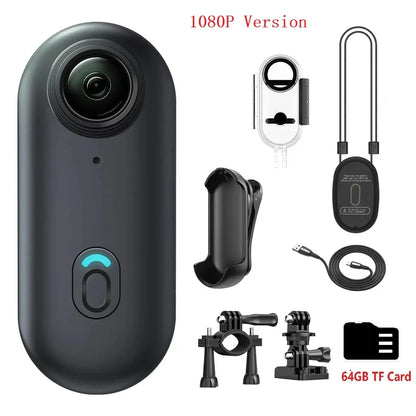 4K Mini Body Camera 64GB Wearable Action Cam – Waterproof Thumb Camcorder with Audio & Video Recording