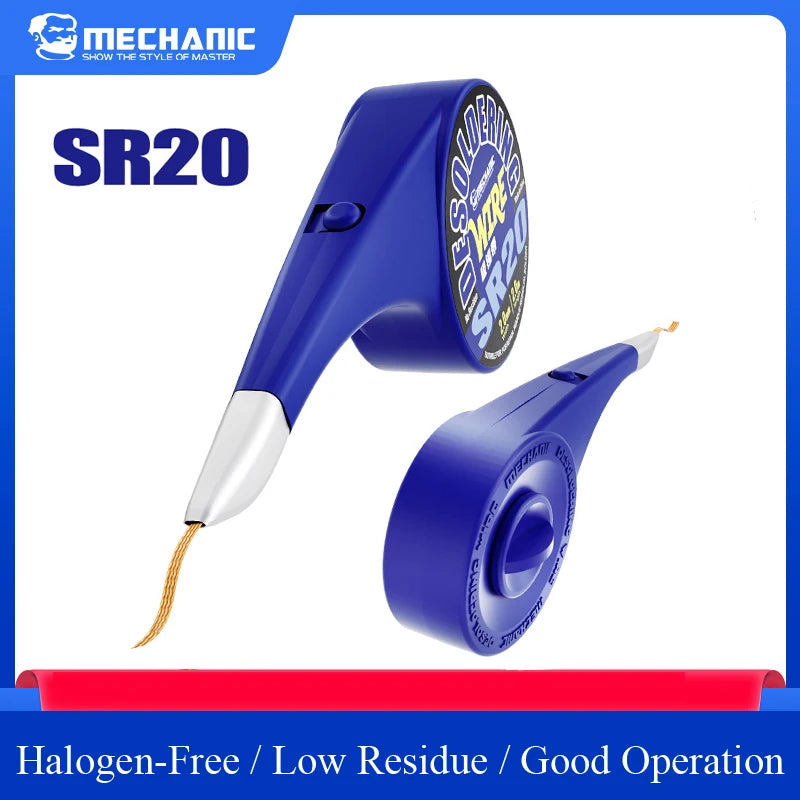 MECHANIC SR20 Desoldering Braid | Solder Wick Tin Remover 1.0–3.5mm