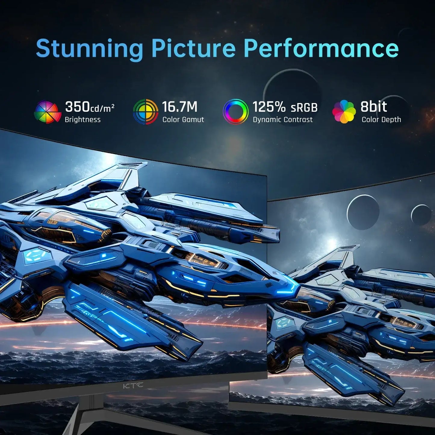 KTC 32-Inch 240Hz Curved Gaming Monitor – 1500R, 1080P, HDR10, FreeSync/G-Sync Compatible - TechTastic Treasures