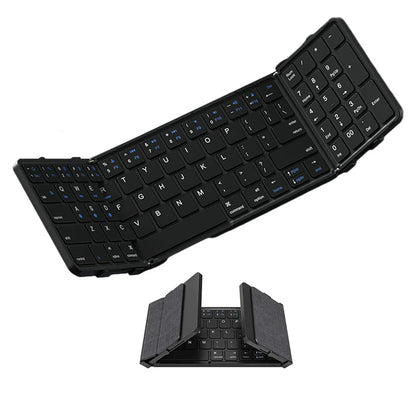 Foldable Bluetooth Keyboard with Numeric Keypad – Full-Size Wireless, Rechargeable & Portable