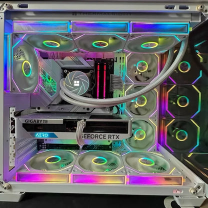 METALFISH PRISM 8 PRO 120mm ARGB Case Fan – Quiet 1200RPM Cooling | 5V 3-Pin Sync