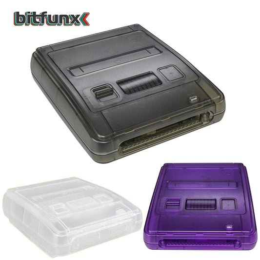 Bitfunx Transparent Replacement Case for Super Famicom / Super NES Console