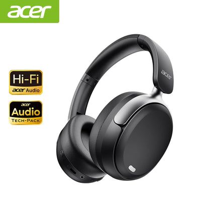 Acer OHR516 ANC Bluetooth 5.4 Headphones – 48dB Noise Cancelling, LDAC Hi-Res Audio, 40mm Driver, 100H Playtime