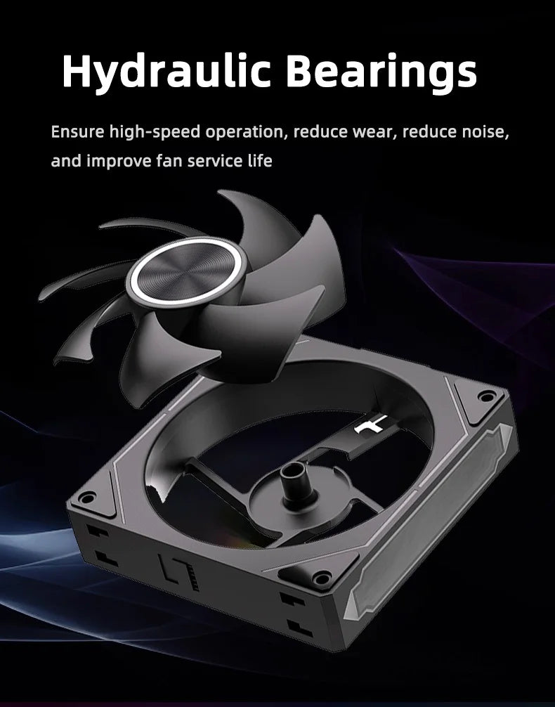 Coolcirc DL-2 Modular Wireless Splicing 120mm ARGB Fan – Infinite Mirror Lighting | Premium PC Case Cooling
