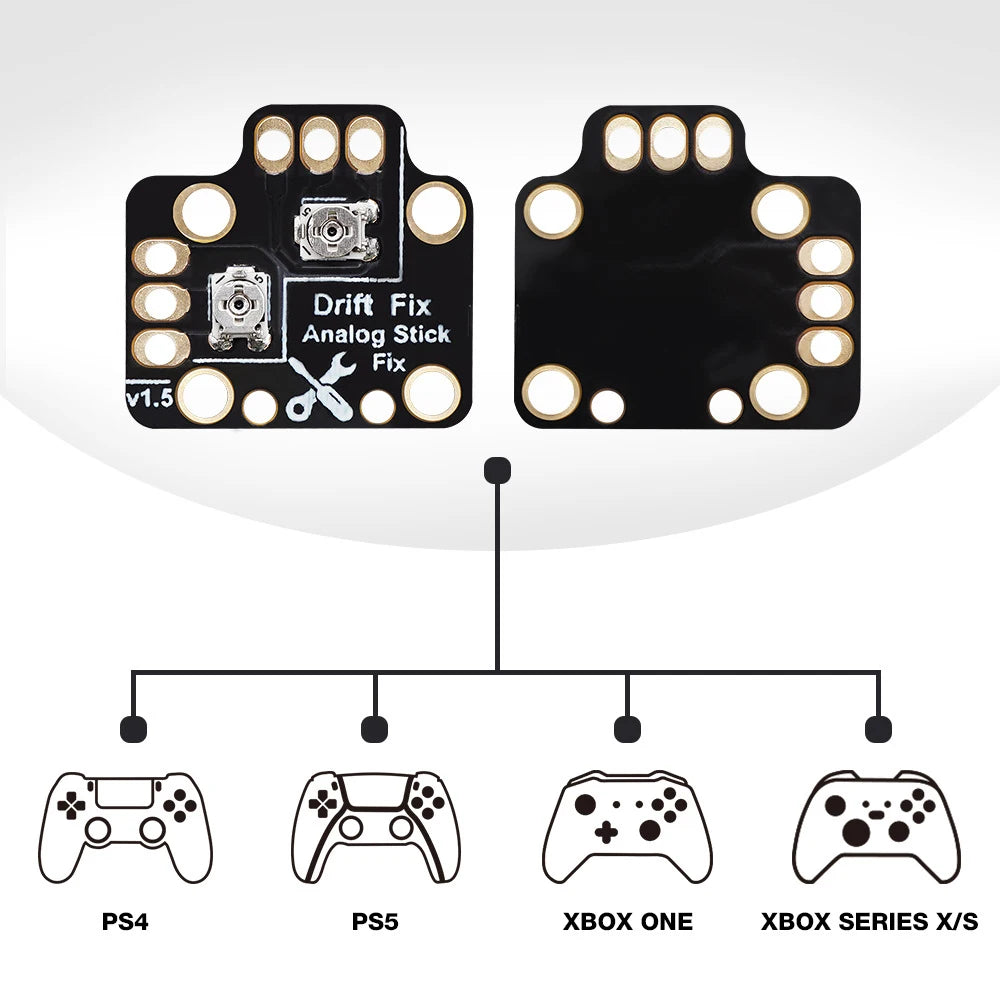Gamepad Joystick Drift Repair Board Mod – For PS4, PS5 & Xbox Controllers (1–30PCS)