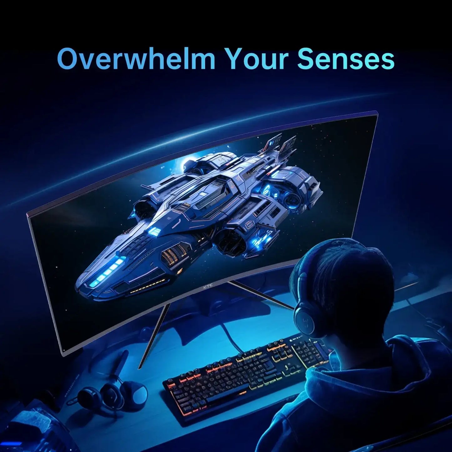 KTC 32-Inch 240Hz Curved Gaming Monitor – 1500R, 1080P, HDR10, FreeSync/G-Sync Compatible - TechTastic Treasures