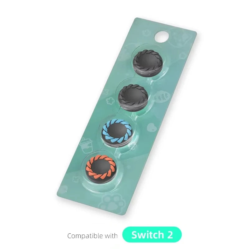 DATA FROG Thumb Grip Caps for Switch 2 | Anti-Slip Silicone Covers