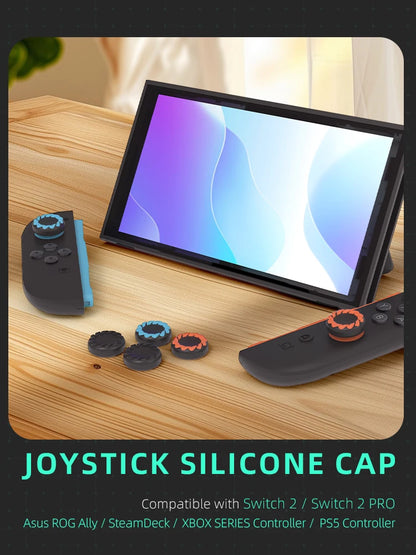 DATA FROG Thumb Grip Caps for Switch 2 | Anti-Slip Silicone Covers