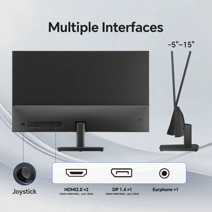 KTC 27 Inch QHD Monitor H27D9 – 2560×1440 IPS Display 120Hz Gaming & Office Monitor