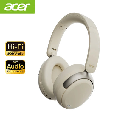 Acer OHR516 ANC Bluetooth 5.4 Headphones – 48dB Noise Cancelling, LDAC Hi-Res Audio, 40mm Driver, 100H Playtime