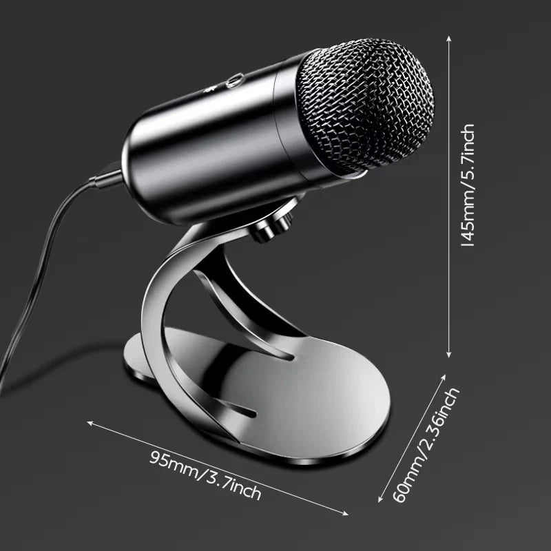 USB Condenser Desktop Microphone – Professional Conference Mic for PC, Gaming, Streaming & Recording