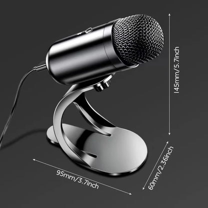 USB Condenser Desktop Microphone – Professional Conference Mic for PC, Gaming, Streaming & Recording