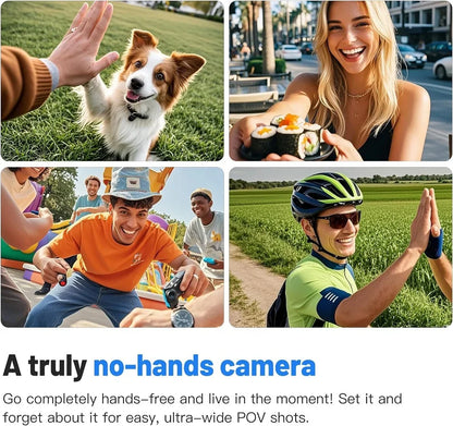 4K Mini Body Camera 64GB Wearable Action Cam – Waterproof Thumb Camcorder with Audio & Video Recording